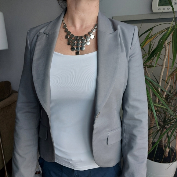 JACOB - Grey blazer - Picture 2 of 9